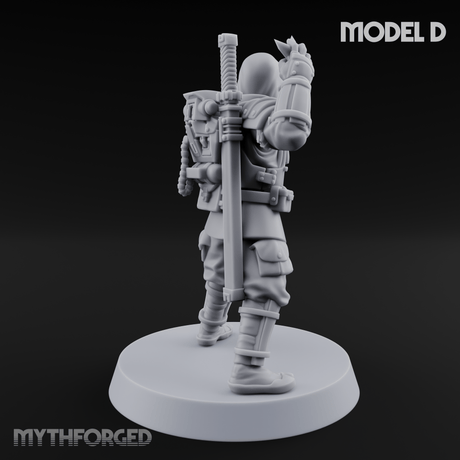 Weird War Japanese Ninja Soldiers D Miniature for Dungeons and Dragons, Pathfinder or other TTRPGs