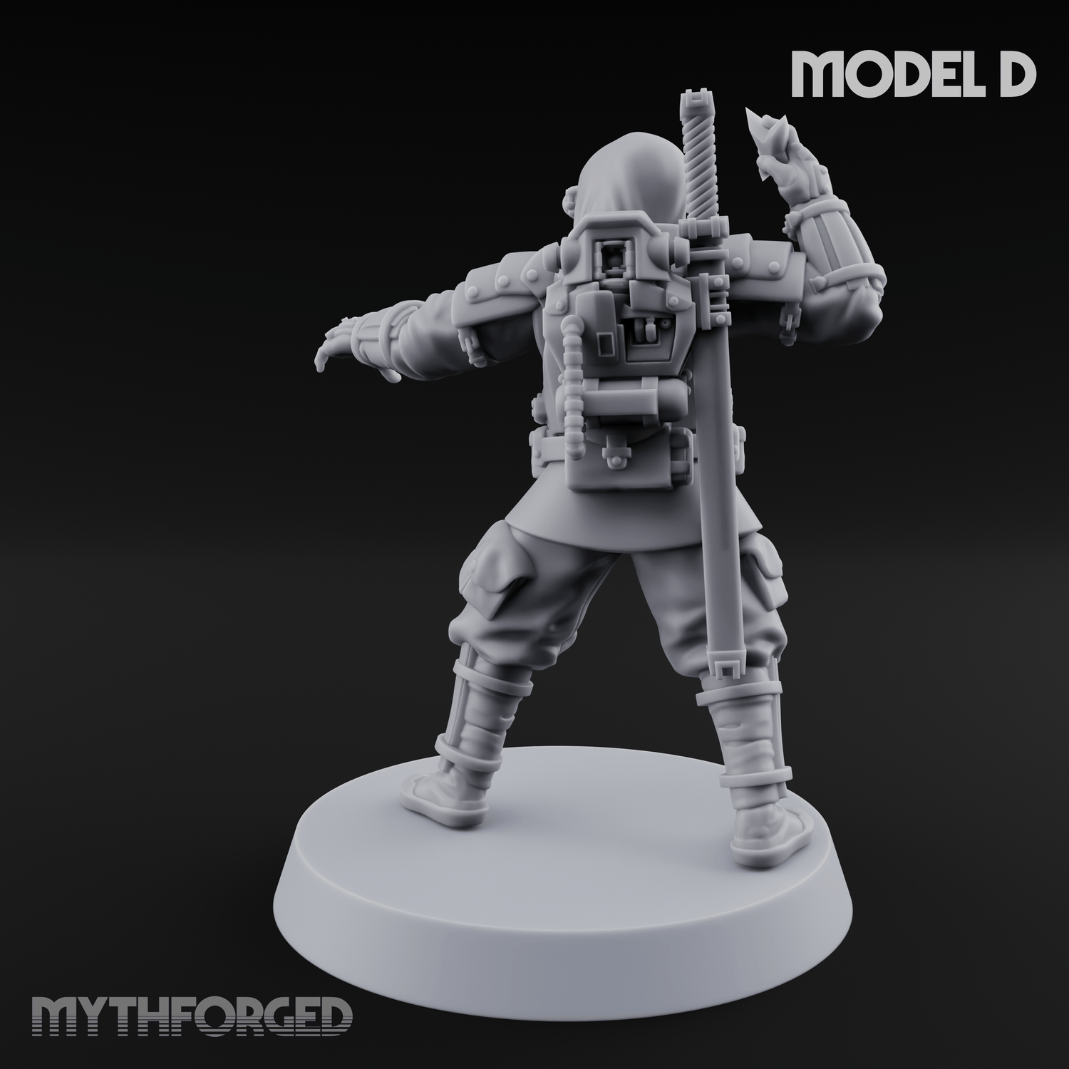 Weird War Japanese Ninja Soldiers D Miniature for Dungeons and Dragons, Pathfinder or other TTRPGs