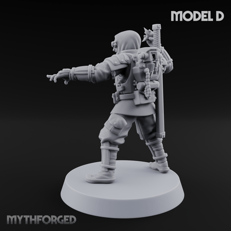 Weird War Japanese Ninja Soldiers D Miniature for Dungeons and Dragons, Pathfinder or other TTRPGs