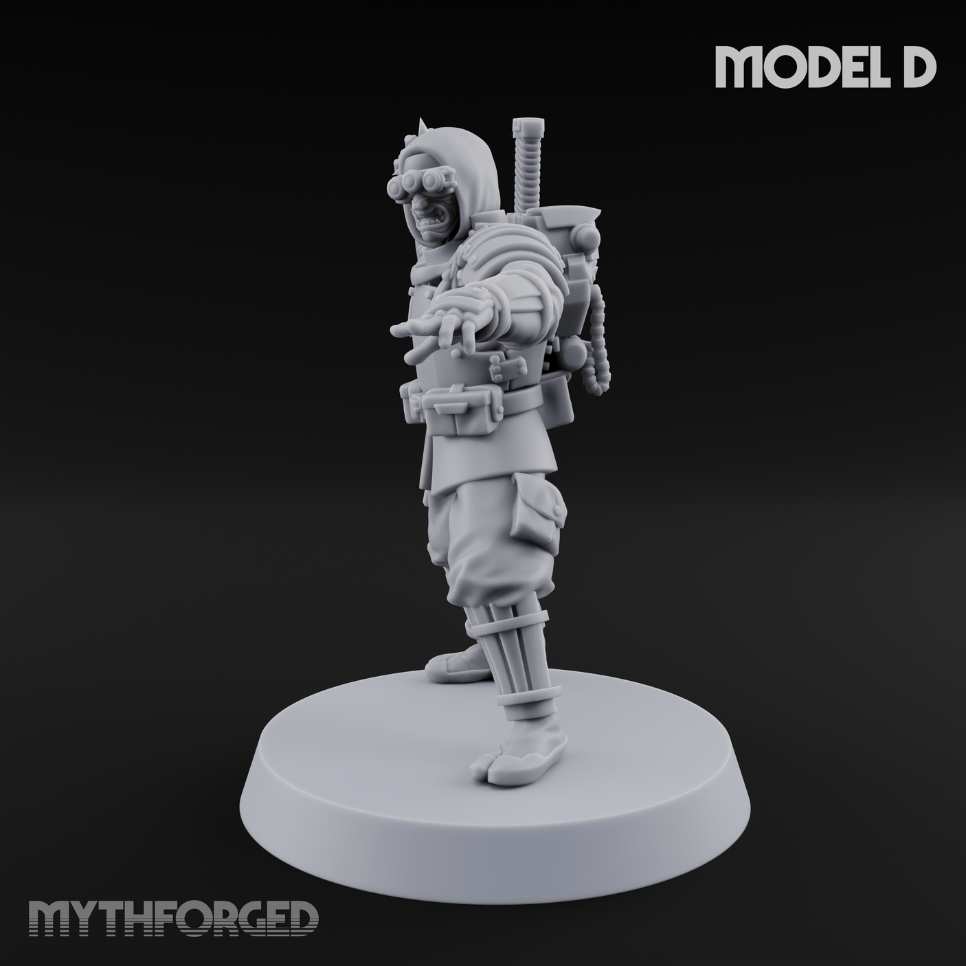 Weird War Japanese Ninja Soldiers D Miniature for Dungeons and Dragons, Pathfinder or other TTRPGs