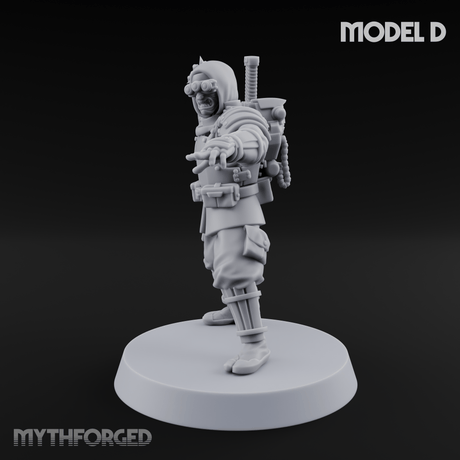 Weird War Japanese Ninja Soldiers D Miniature for Dungeons and Dragons, Pathfinder or other TTRPGs