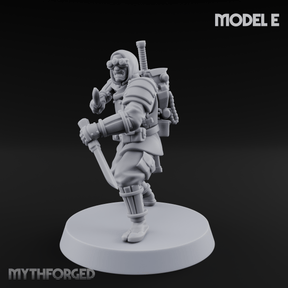 Weird War Japanese Ninja Soldiers E Miniature for Dungeons and Dragons, Pathfinder or other TTRPGs
