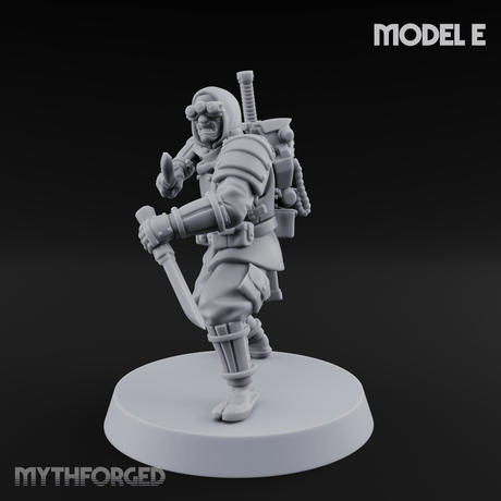 Weird War Japanese Ninja Soldiers E Miniature for Dungeons and Dragons, Pathfinder or other TTRPGs