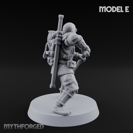 Weird War Japanese Ninja Soldiers E Miniature for Dungeons and Dragons, Pathfinder or other TTRPGs