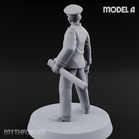 Weird War Japanese Officers A Miniature for Dungeons and Dragons, Pathfinder or other TTRPGs