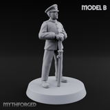 Weird War Japanese Officers B Miniature for Dungeons and Dragons, Pathfinder or other TTRPGs