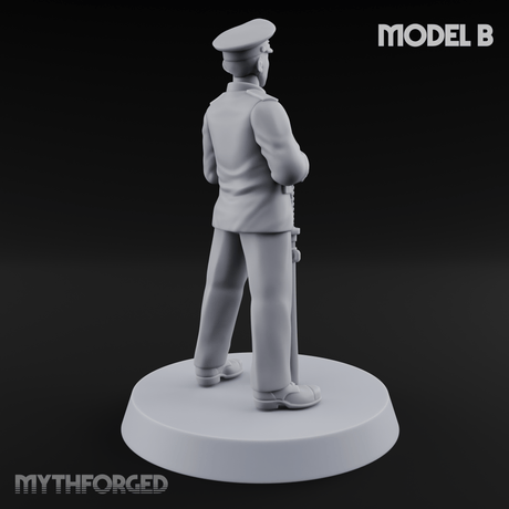 Weird War Japanese Officers B Miniature for Dungeons and Dragons, Pathfinder or other TTRPGs