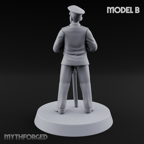Weird War Japanese Officers B Miniature for Dungeons and Dragons, Pathfinder or other TTRPGs