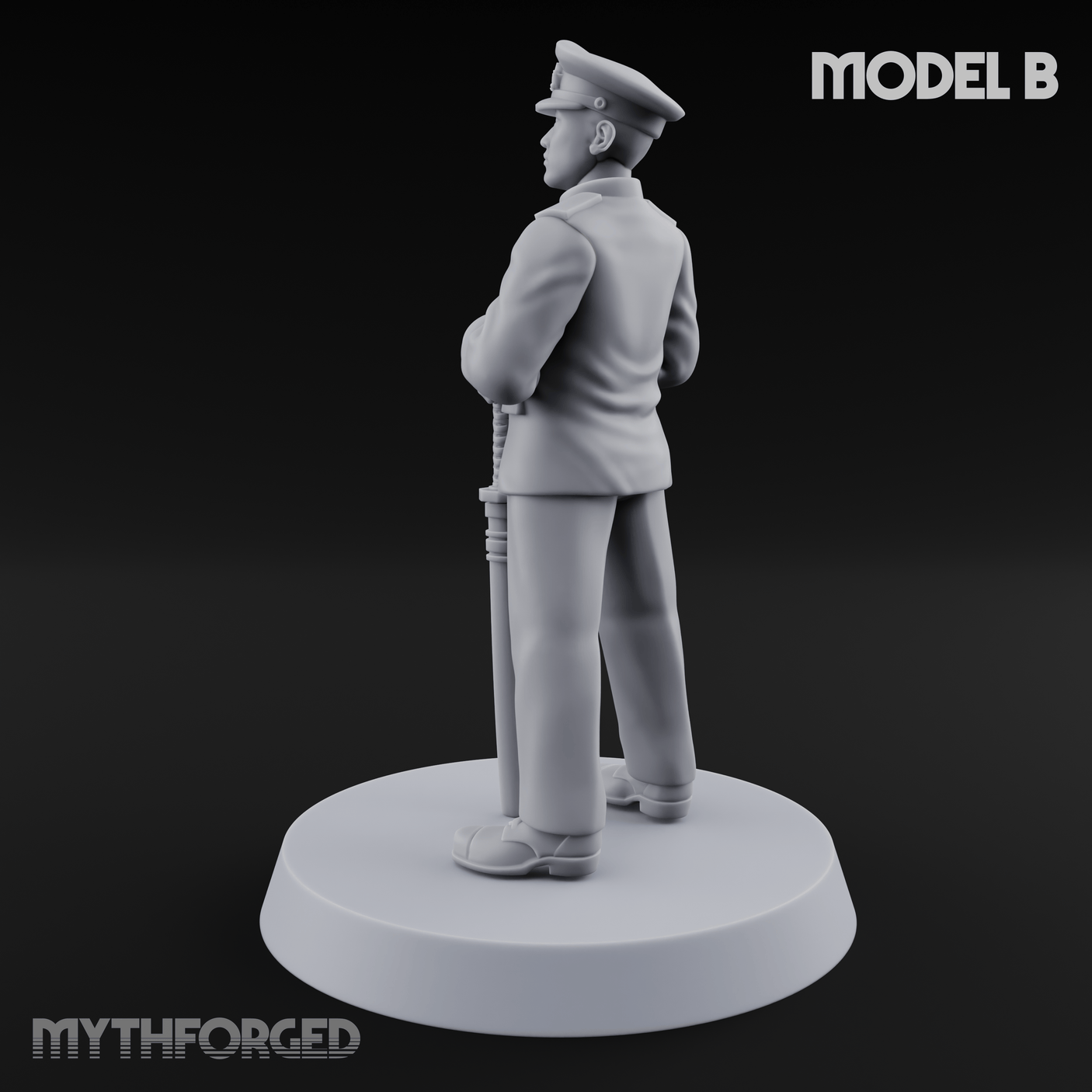 Weird War Japanese Officers B Miniature for Dungeons and Dragons, Pathfinder or other TTRPGs