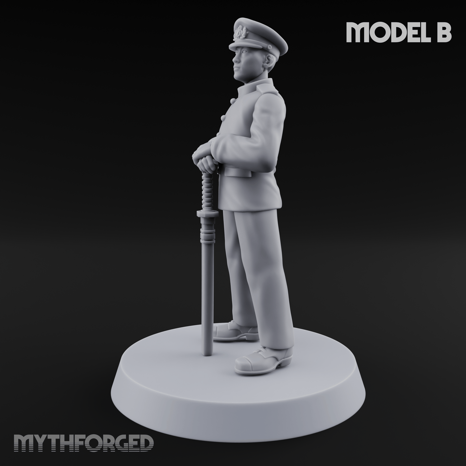 Weird War Japanese Officers B Miniature for Dungeons and Dragons, Pathfinder or other TTRPGs