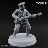 Weird War Japanese Aiming Riflemen E Miniature for Dungeons and Dragons, Pathfinder or other TTRPGs