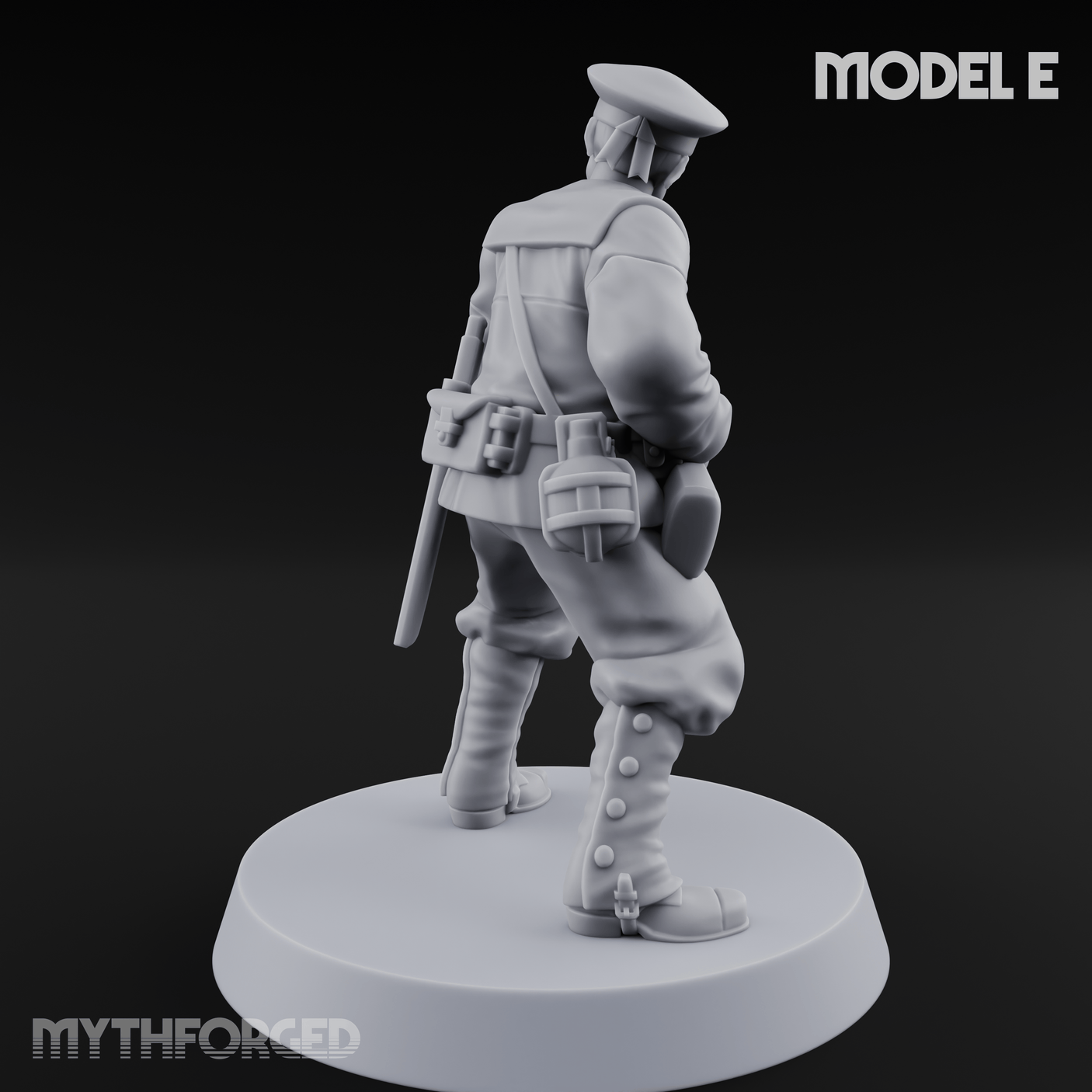 Weird War Japanese Aiming Riflemen E Miniature for Dungeons and Dragons, Pathfinder or other TTRPGs