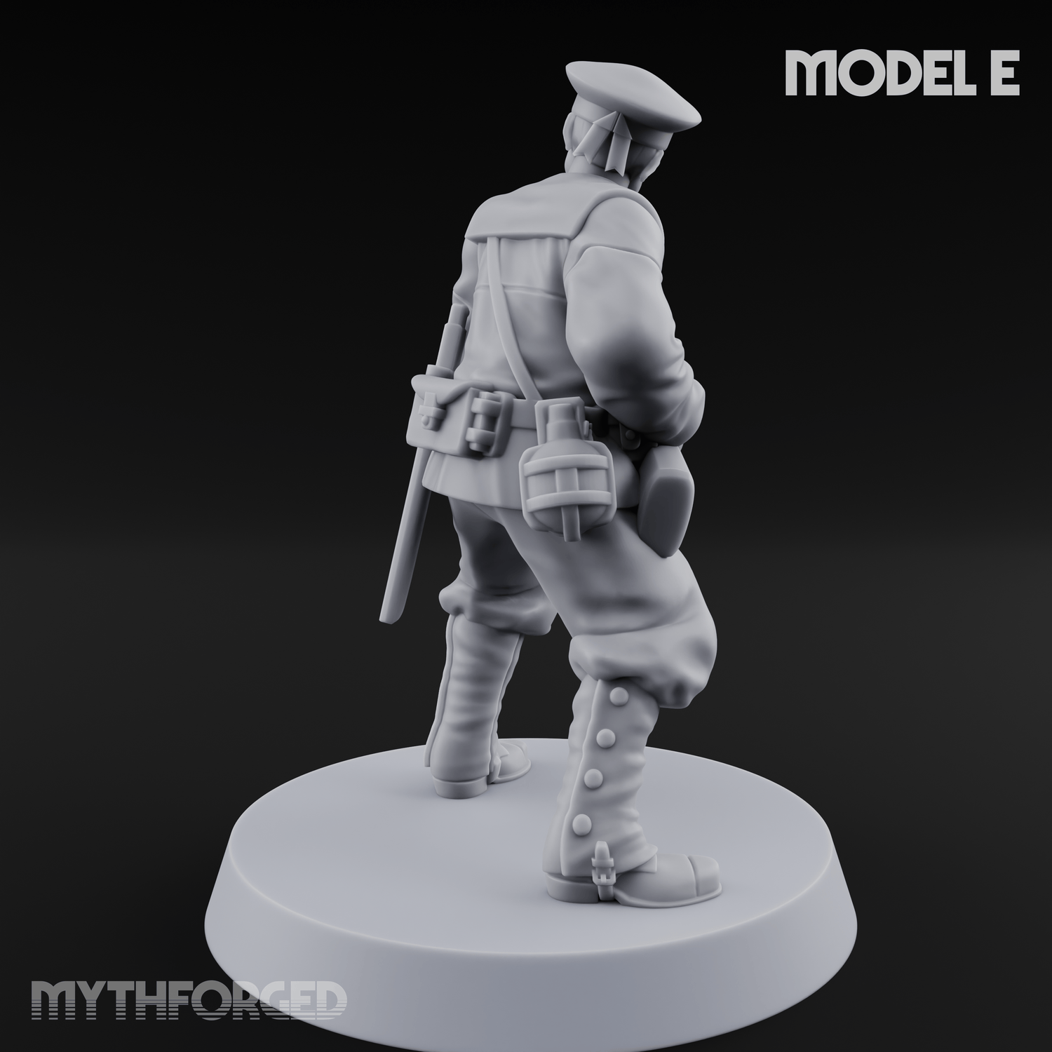 Weird War Japanese Aiming Riflemen E Miniature for Dungeons and Dragons, Pathfinder or other TTRPGs