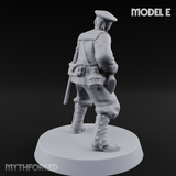 Weird War Japanese Aiming Riflemen E Miniature for Dungeons and Dragons, Pathfinder or other TTRPGs