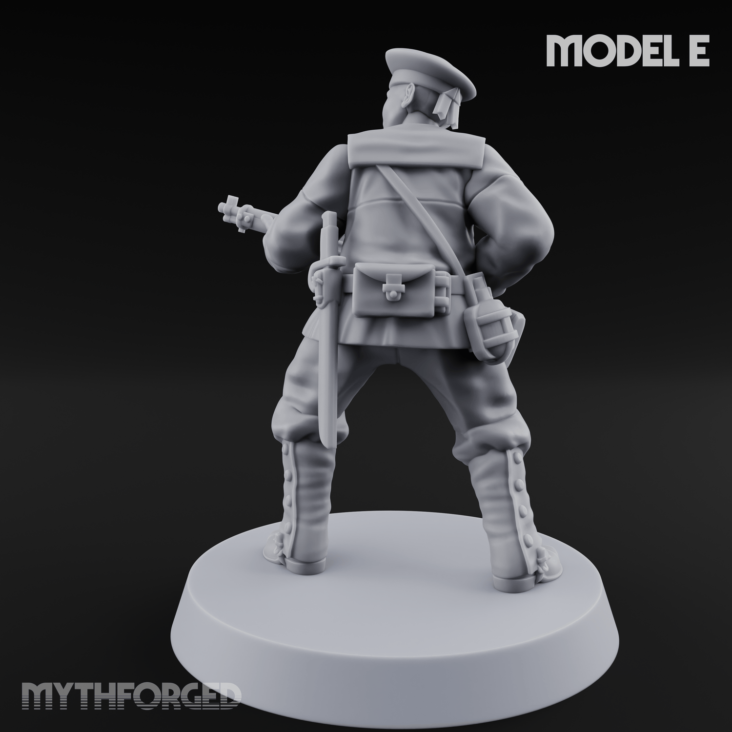 Weird War Japanese Aiming Riflemen E Miniature for Dungeons and Dragons, Pathfinder or other TTRPGs