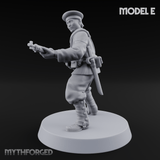 Weird War Japanese Aiming Riflemen E Miniature for Dungeons and Dragons, Pathfinder or other TTRPGs