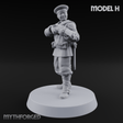 Weird War Japanese Aiming Riflemen H Miniature for Dungeons and Dragons, Pathfinder or other TTRPGs