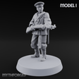 Weird War Japanese Aiming Riflemen I Miniature for Dungeons and Dragons, Pathfinder or other TTRPGs
