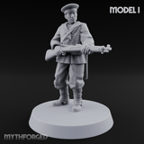 Weird War Japanese Aiming Riflemen I Miniature for Dungeons and Dragons, Pathfinder or other TTRPGs