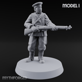 Weird War Japanese Aiming Riflemen I Miniature for Dungeons and Dragons, Pathfinder or other TTRPGs