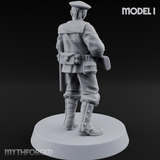 Weird War Japanese Aiming Riflemen I Miniature for Dungeons and Dragons, Pathfinder or other TTRPGs