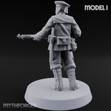 Weird War Japanese Aiming Riflemen I Miniature for Dungeons and Dragons, Pathfinder or other TTRPGs