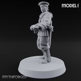 Weird War Japanese Aiming Riflemen I Miniature for Dungeons and Dragons, Pathfinder or other TTRPGs