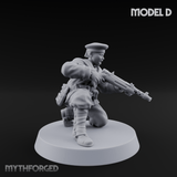 Weird War Japanese Scary SMG Gunners D Miniature for Dungeons and Dragons, Pathfinder or other TTRPGs