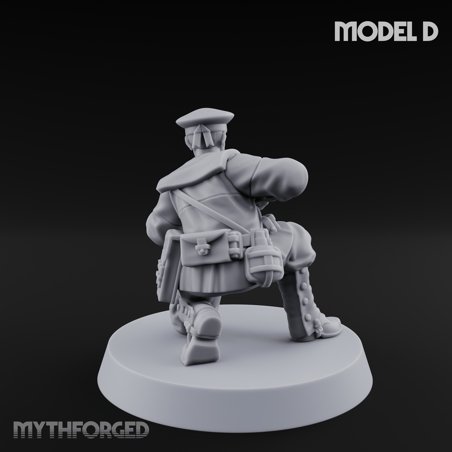 Weird War Japanese Scary SMG Gunners D Miniature for Dungeons and Dragons, Pathfinder or other TTRPGs