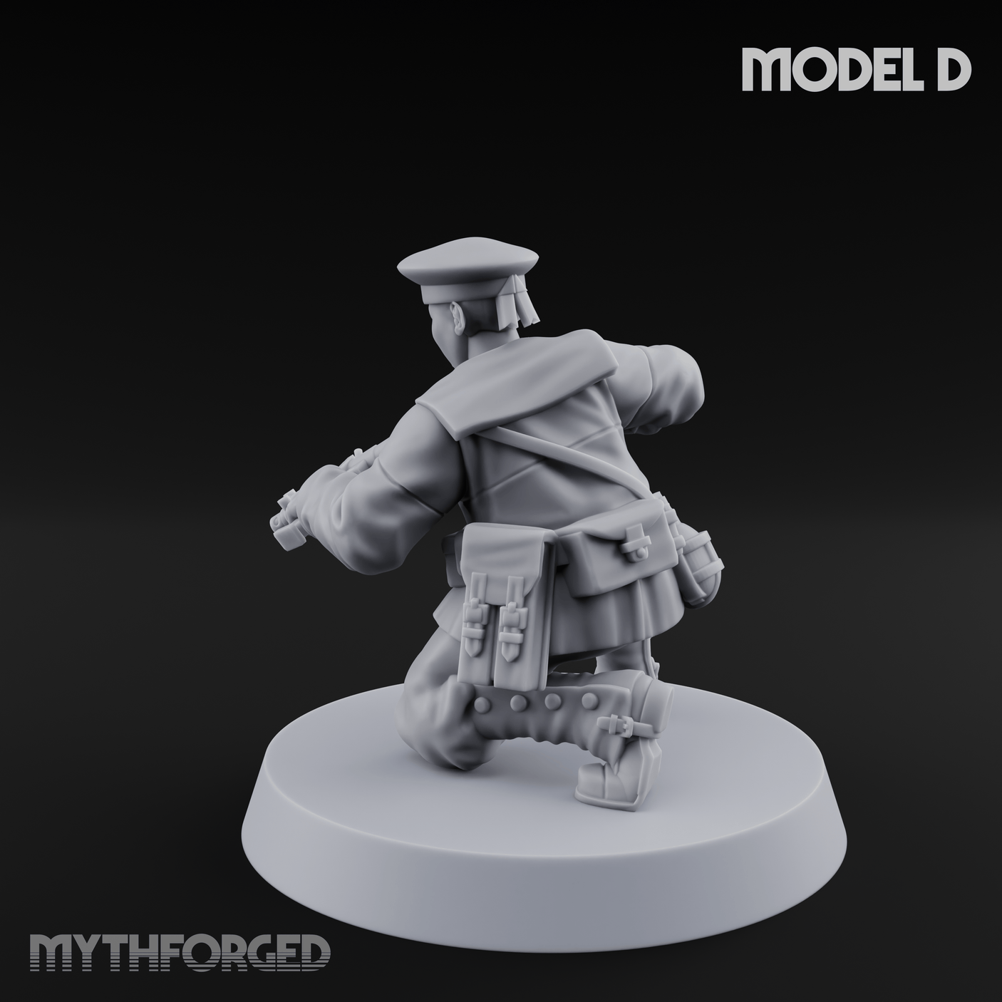 Weird War Japanese Scary SMG Gunners D Miniature for Dungeons and Dragons, Pathfinder or other TTRPGs