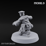 Weird War Japanese Scary SMG Gunners D Miniature for Dungeons and Dragons, Pathfinder or other TTRPGs