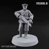 Weird War Japanese Scary SMG Gunners Miniature for Dungeons and Dragons, Pathfinder or other TTRPGs