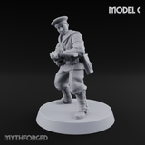 Weird War Japanese Scary SMG Gunners C Miniature for Dungeons and Dragons, Pathfinder or other TTRPGs