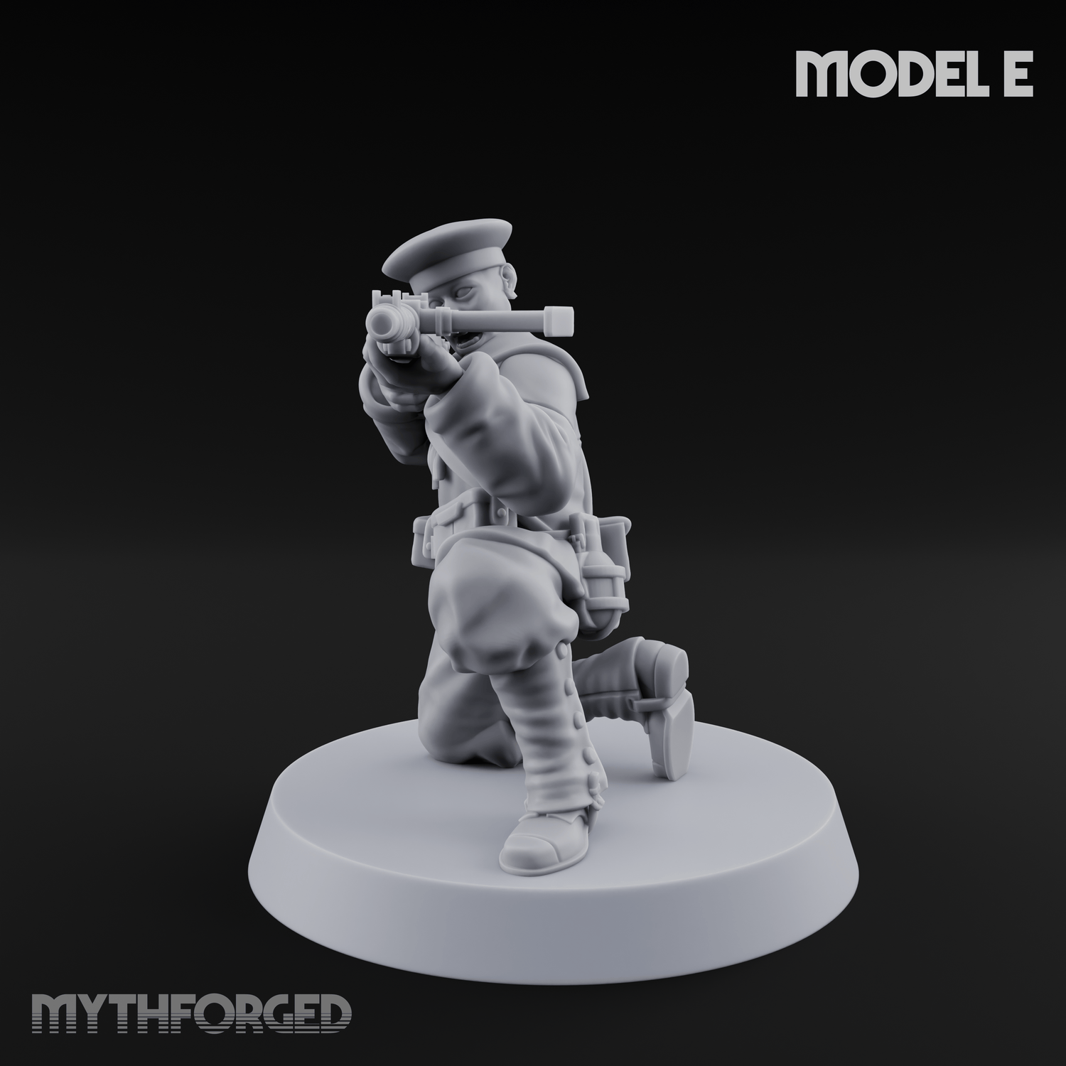 Weird War Japanese Scary SMG Gunners Miniature for Dungeons and Dragons, Pathfinder or other TTRPGs