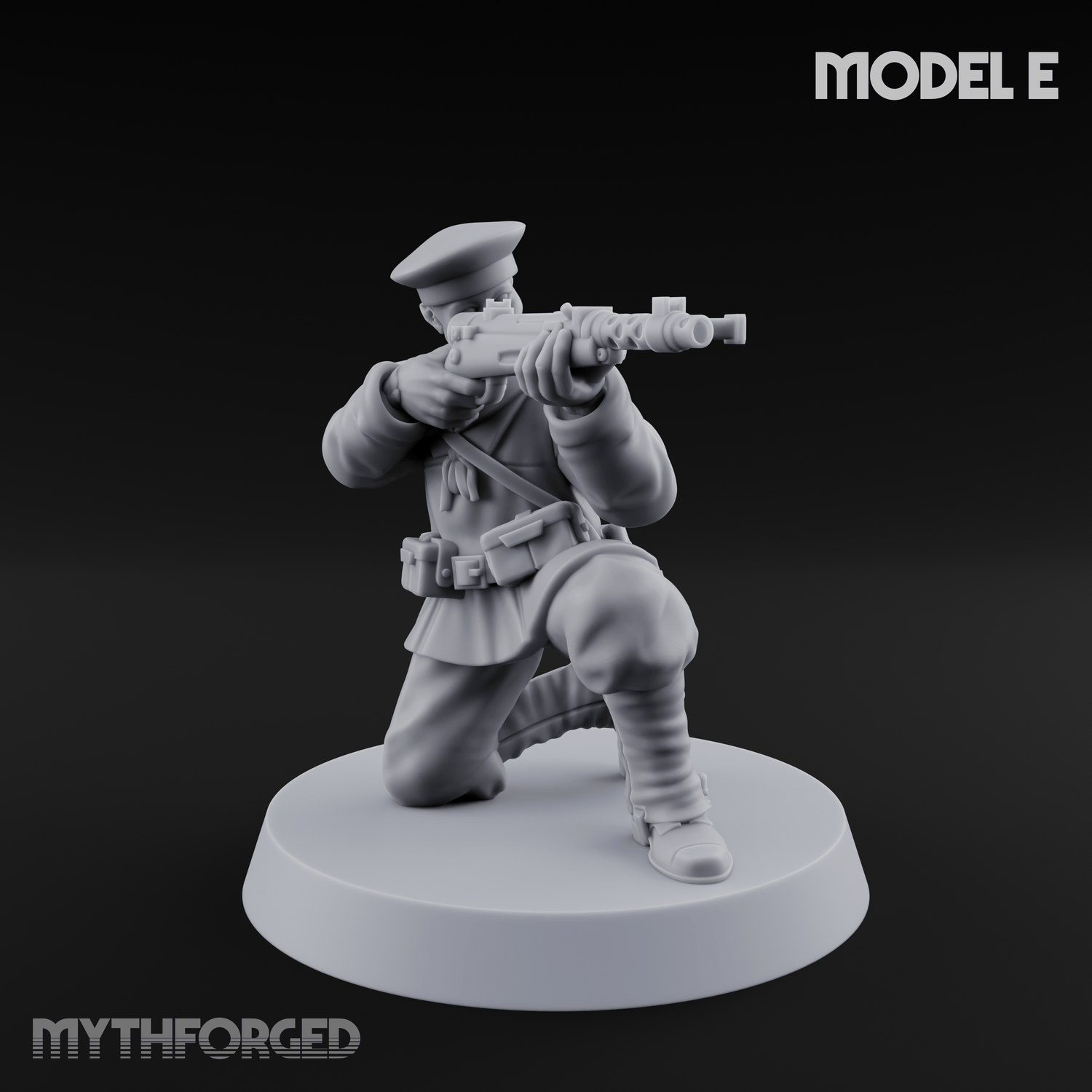 Weird War Japanese Scary SMG Gunners Miniature for Dungeons and Dragons, Pathfinder or other TTRPGs
