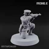 Weird War Japanese Scary SMG Gunners E Miniature for Dungeons and Dragons, Pathfinder or other TTRPGs
