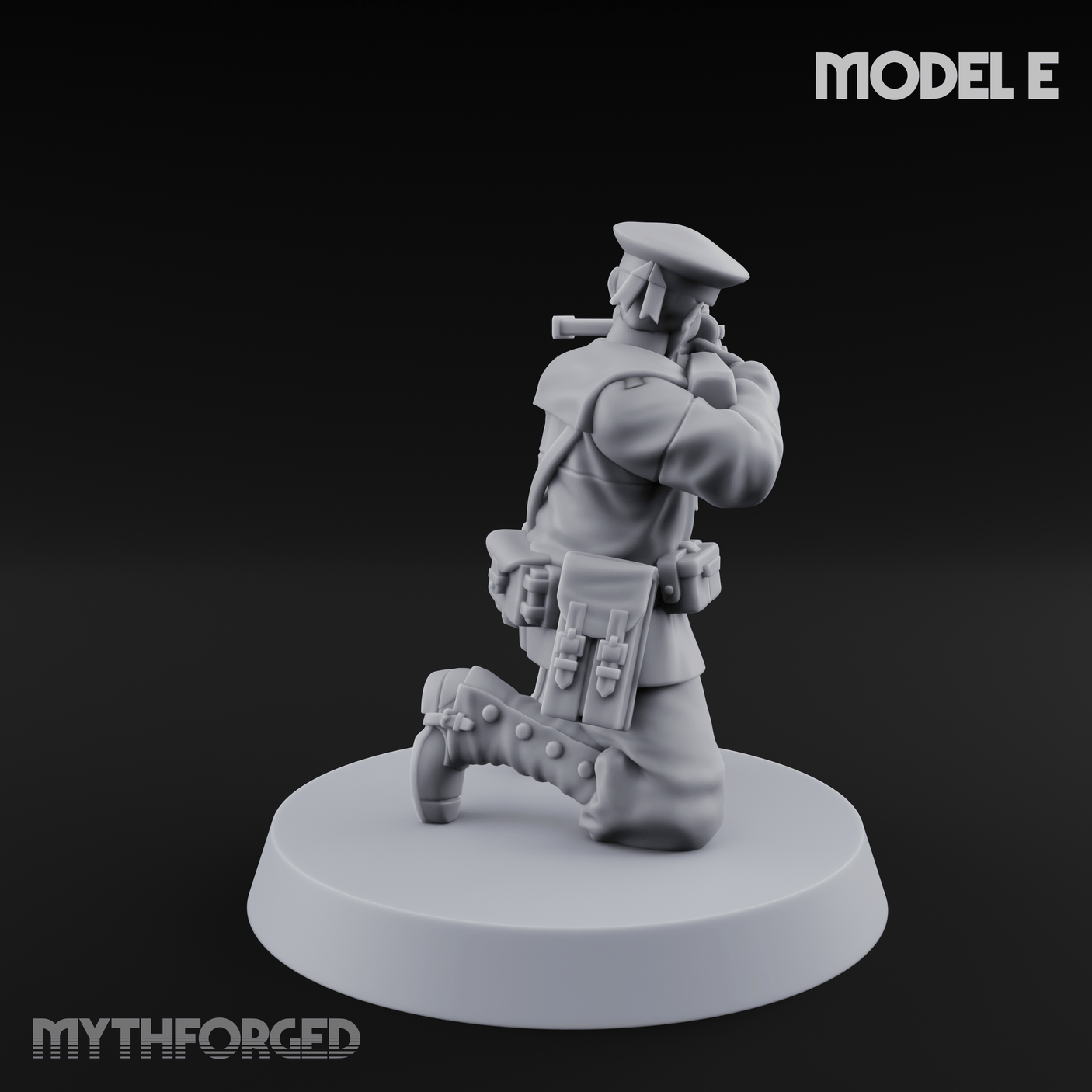 Weird War Japanese Scary SMG Gunners E Miniature for Dungeons and Dragons, Pathfinder or other TTRPGs