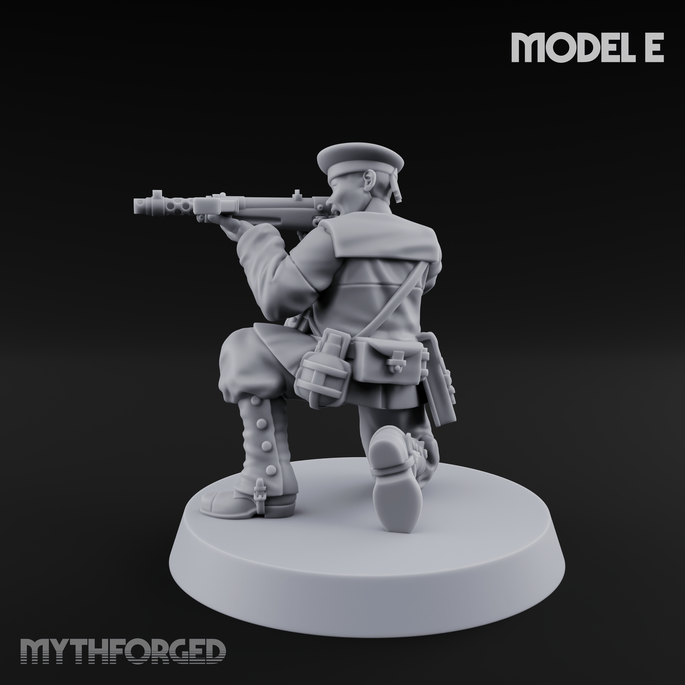 Weird War Japanese Scary SMG Gunners E Miniature for Dungeons and Dragons, Pathfinder or other TTRPGs