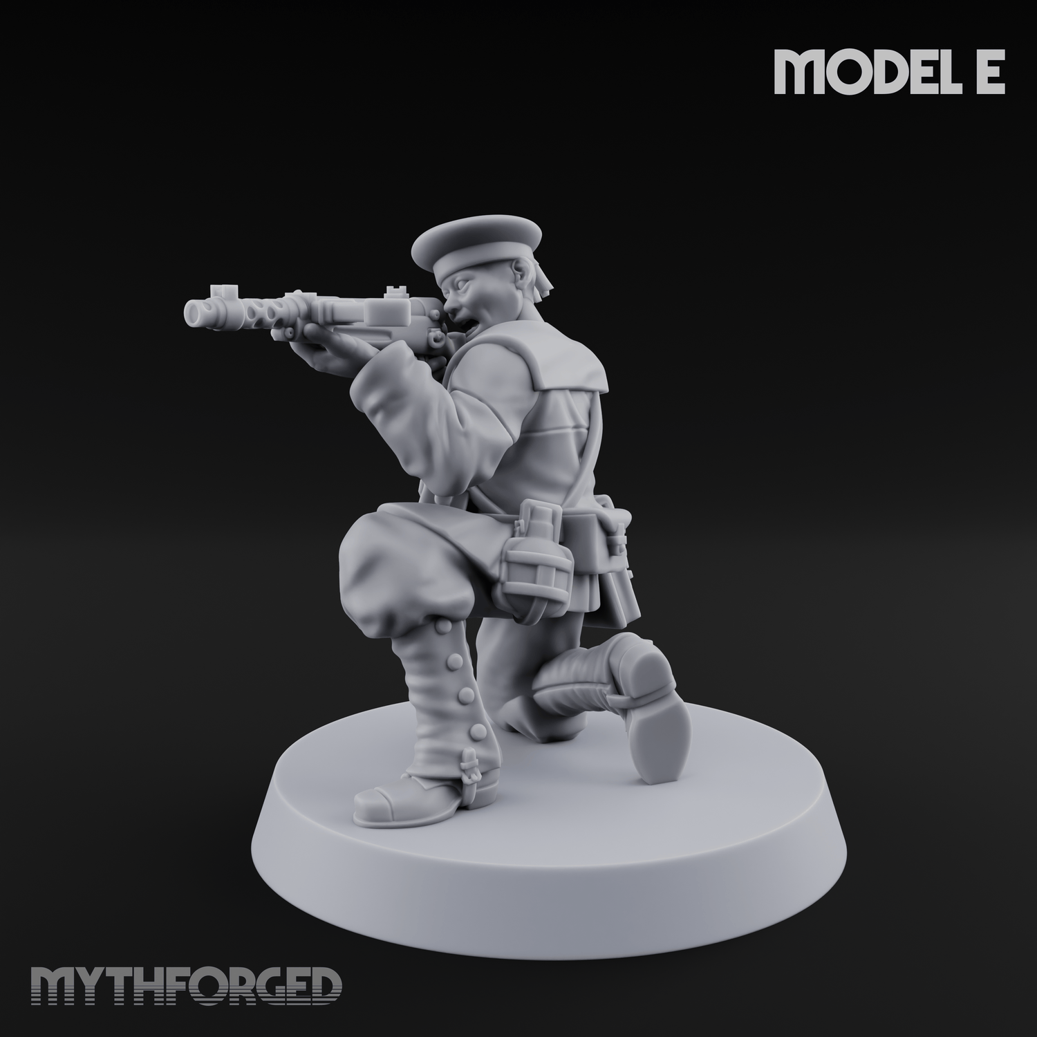 Weird War Japanese Scary SMG Gunners E Miniature for Dungeons and Dragons, Pathfinder or other TTRPGs