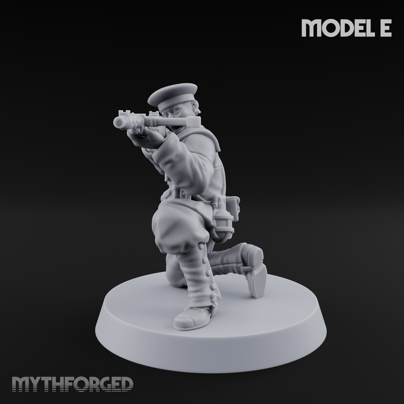 Weird War Japanese Scary SMG Gunners E Miniature for Dungeons and Dragons, Pathfinder or other TTRPGs