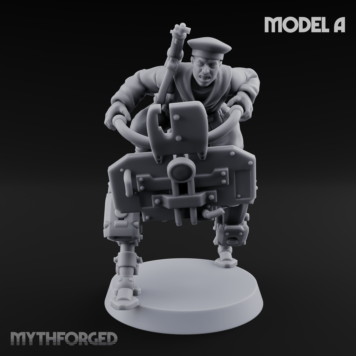 Weird War Japanese Walker Pilots Miniature for Dungeons and Dragons, Pathfinder or other TTRPGs