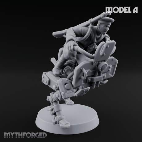 Weird War Japanese Walker Pilots Miniature for Dungeons and Dragons, Pathfinder or other TTRPGs