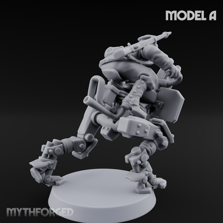 Weird War Japanese Walker Pilots A Miniature for Dungeons and Dragons, Pathfinder or other TTRPGs