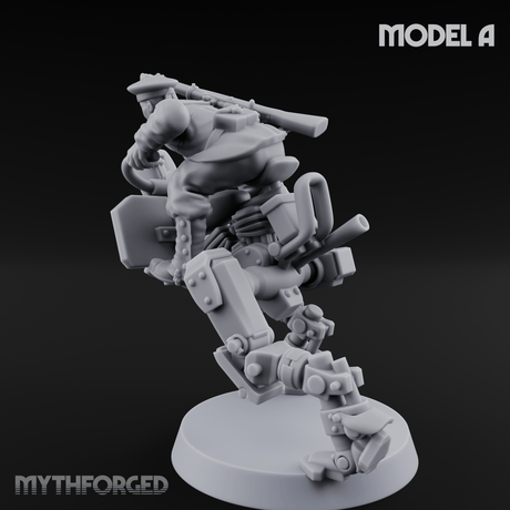 Weird War Japanese Walker Pilots A Miniature for Dungeons and Dragons, Pathfinder or other TTRPGs