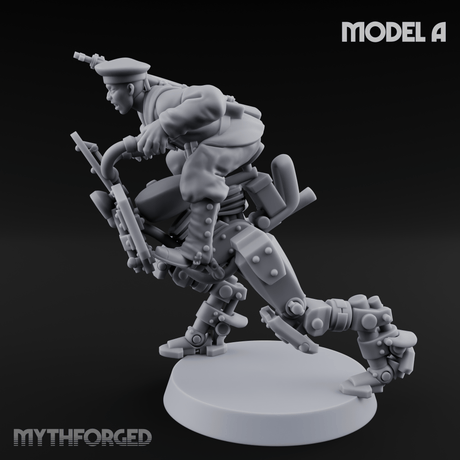 Weird War Japanese Walker Pilots A Miniature for Dungeons and Dragons, Pathfinder or other TTRPGs