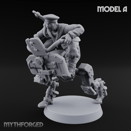 Weird War Japanese Walker Pilots A Miniature for Dungeons and Dragons, Pathfinder or other TTRPGs