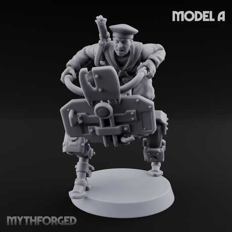 Weird War Japanese Walker Pilots A Miniature for Dungeons and Dragons, Pathfinder or other TTRPGs