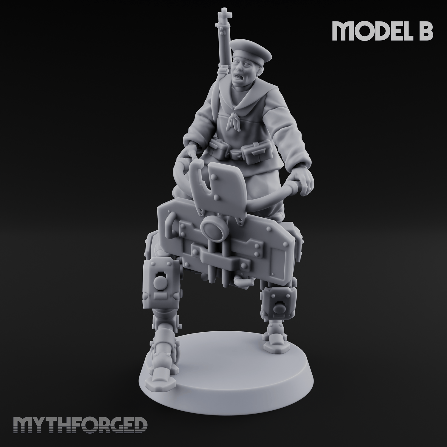 Weird War Japanese Walker Pilots B Miniature for Dungeons and Dragons, Pathfinder or other TTRPGs