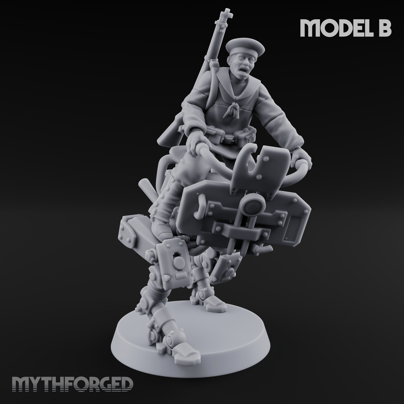 Weird War Japanese Walker Pilots Miniature for Dungeons and Dragons, Pathfinder or other TTRPGs