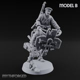 Weird War Japanese Walker Pilots B Miniature for Dungeons and Dragons, Pathfinder or other TTRPGs